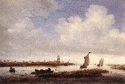 Salomon van Ruysdael View of Deventer Seen from the North West oil on canvas